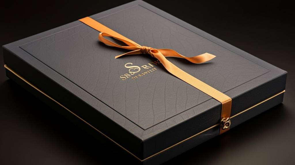 Personalized corporate gift with a client's initials Personalized corporate gift with a client's initials