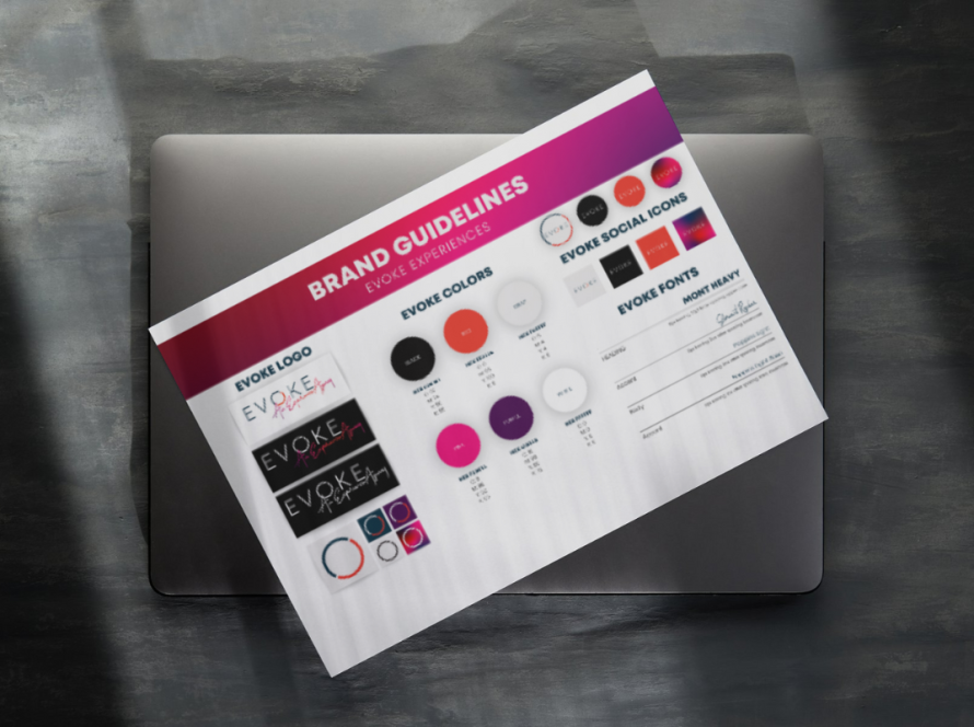Brand Sheet, Brand Standards, Brand Identity Package